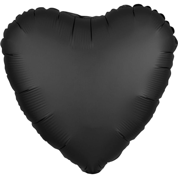 Standard Heart Satin Luxe Onyx